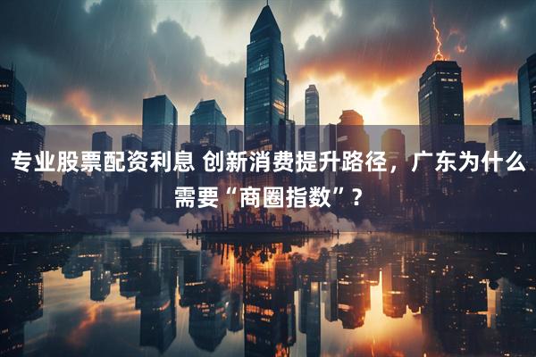 专业股票配资利息 创新消费提升路径，广东为什么需要“商圈指数”？